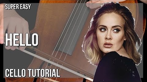 SUPER EASY: How to play Hello by Adele on Cello (Tutorial)