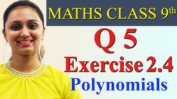 Q 5, Ex 2.3 - Page No. 36 - Chapter 2 - Polynomials - Maths Class 9, New Syllabus 2023 CBSE