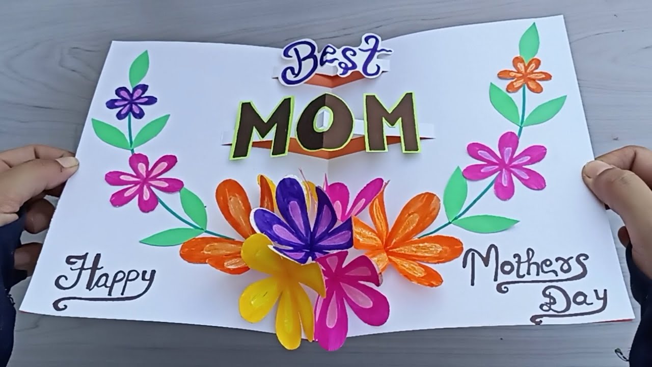 DIY - Happy Mother’s Day Card | Handmade mothers day card - YouTube
