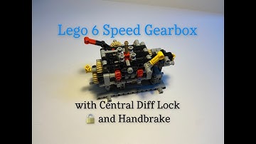 LEGO 6 Speed Gearbox with Central Lock Diff and Handbrake