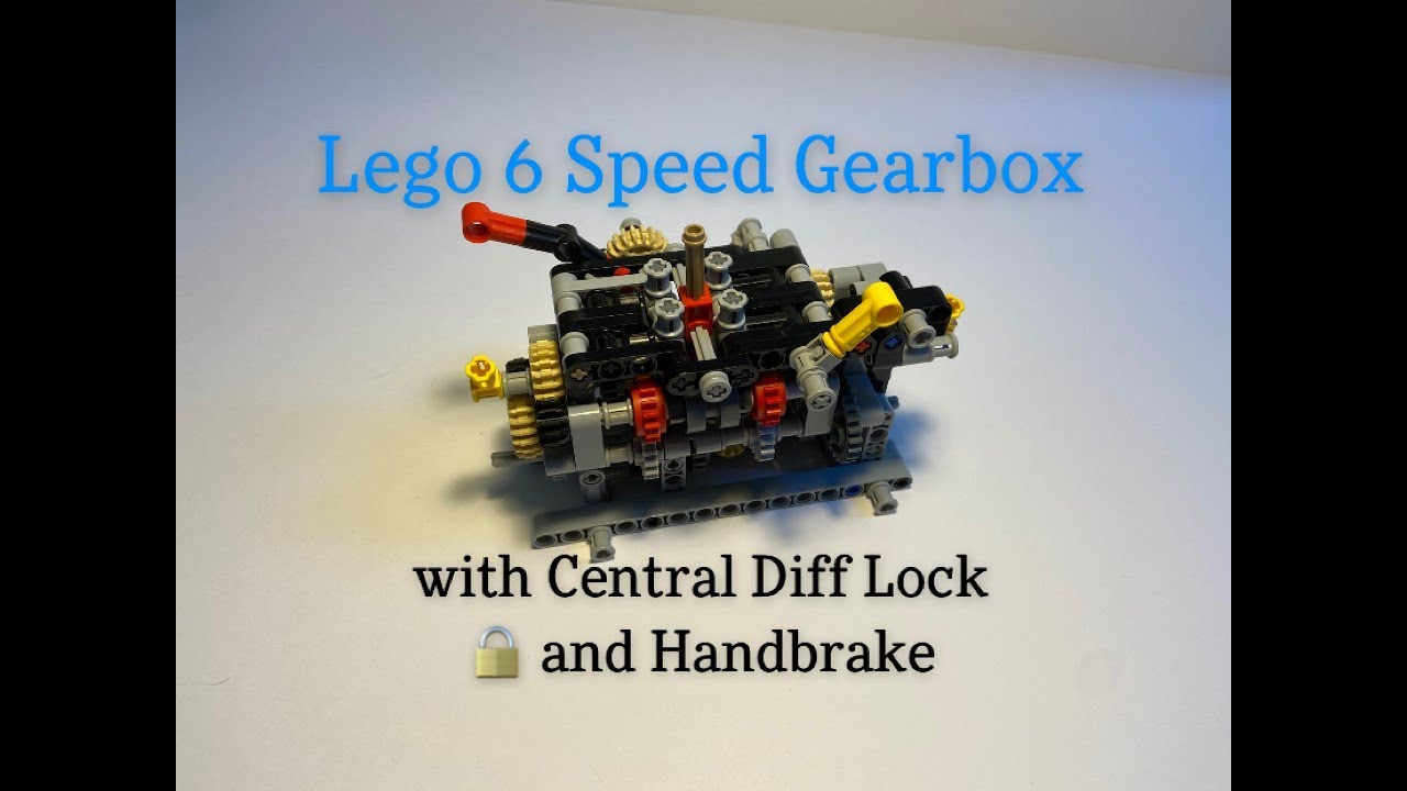LEGO 6 Speed Gearbox with Central Lock Diff and Handbrake YouTube