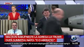 Macron răbufnește la adresa lui Trump, după summitul NATO: „E o aberație!”