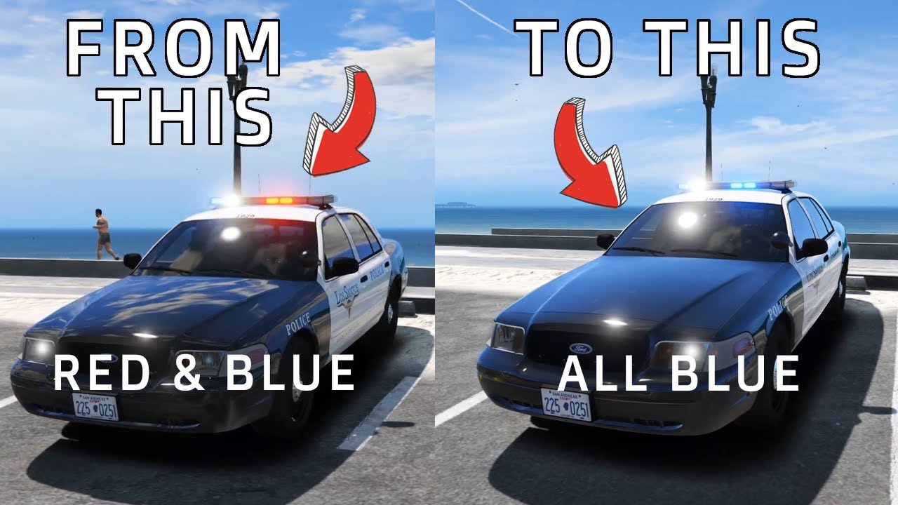 How to change ELS Lights from Red & Blue to All Blue YouTube