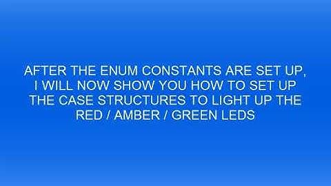 TRAFFIC LIGHT PROGRAMMING WITH LABVIEW