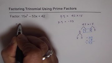 Ex 13 Factor Trinomials With Large Coefficients using Factor Tree