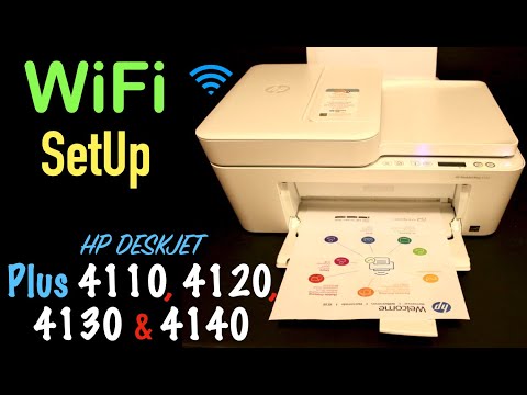 HP DeskJet Plus 4110, 4120, 4122, 4130 & 4140 Printer WiFi SetUp !!