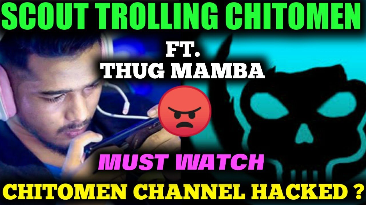 Scout Trolling Chitomen Live in 2020 - Chitomen Crying and All | Chitomen Channel Hacked ??