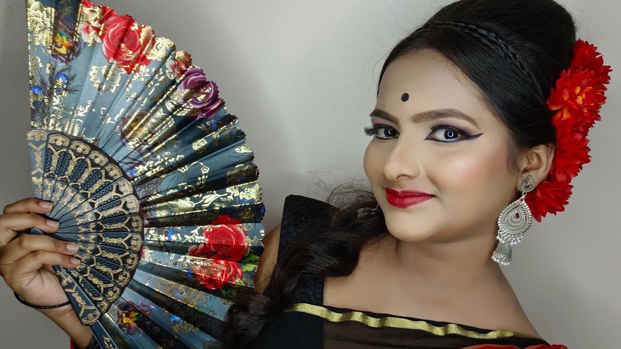 || Easy High Puff/Retro Hairstyle/Hairstyle for Saree ||#hairstyle #beautifulgirl #shoerts