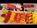 ASMR MUKBANG| 직접 만든 떡꼬치 양념치킨 꼬치 소세지 먹방 & 레시피 FRIED CHICKEN AND Tteokbokki EATING