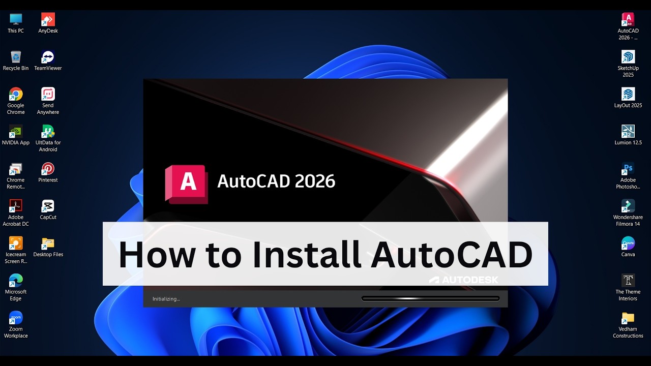 How to Install Autocad | The Theme Interiors - YouTube
