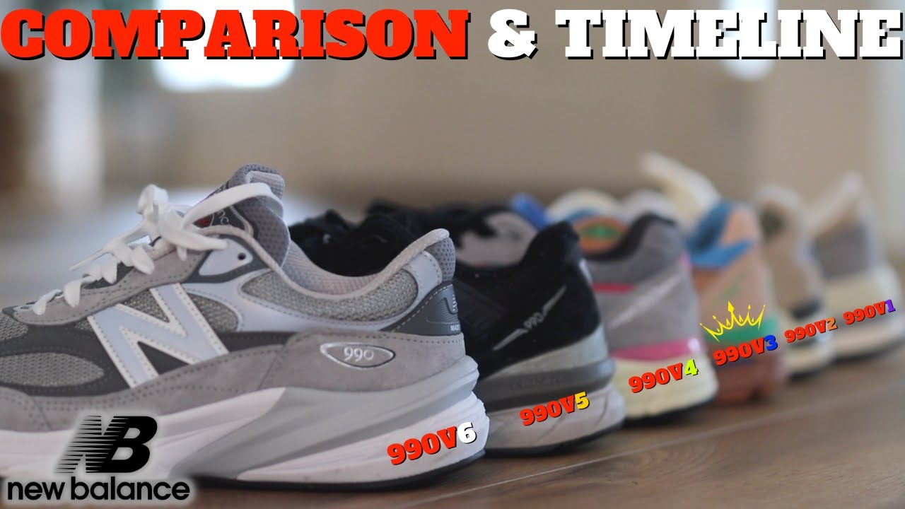 Which Is The BEST New Balance 990 Version? Comparison + Timeline - YouTube