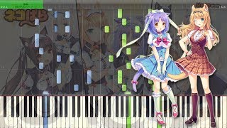 Video thumbnail of "Nekoichi | ネコイチ - NekoPara Vol. 3 Opening |  ネコぱら Vol. 3 OP [Piano Tutorial +Midi | Sheet]"