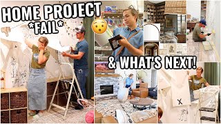 TEARING IT ALL DOWN!😯 FIXING A *failed* DIY PROJECT & STARTING NEW HOUSE PROJECTS!