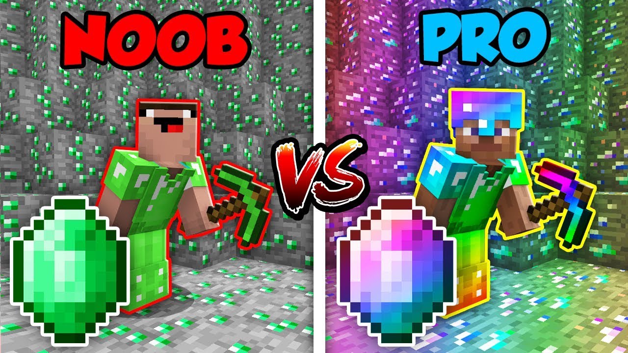 Minecraft NOOB vs. PRO: EMERALD BATTLE in Minecraft! - YouTube