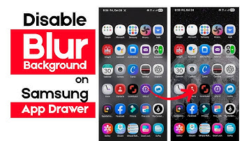How to Disable Blur Background on Samsung App Drawer | Good Lock Home Up Tutorial