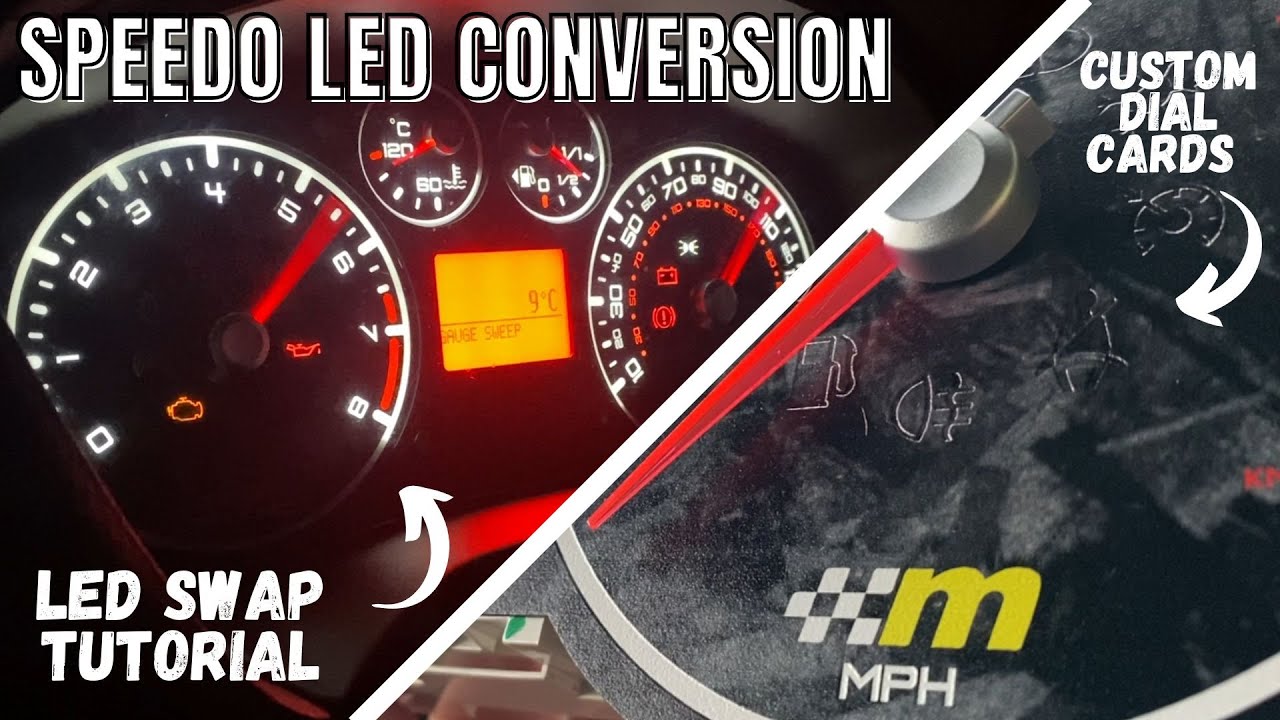 Instrument Cluster/Clocks/Speedo LED Conversion + Custom Dial Cards