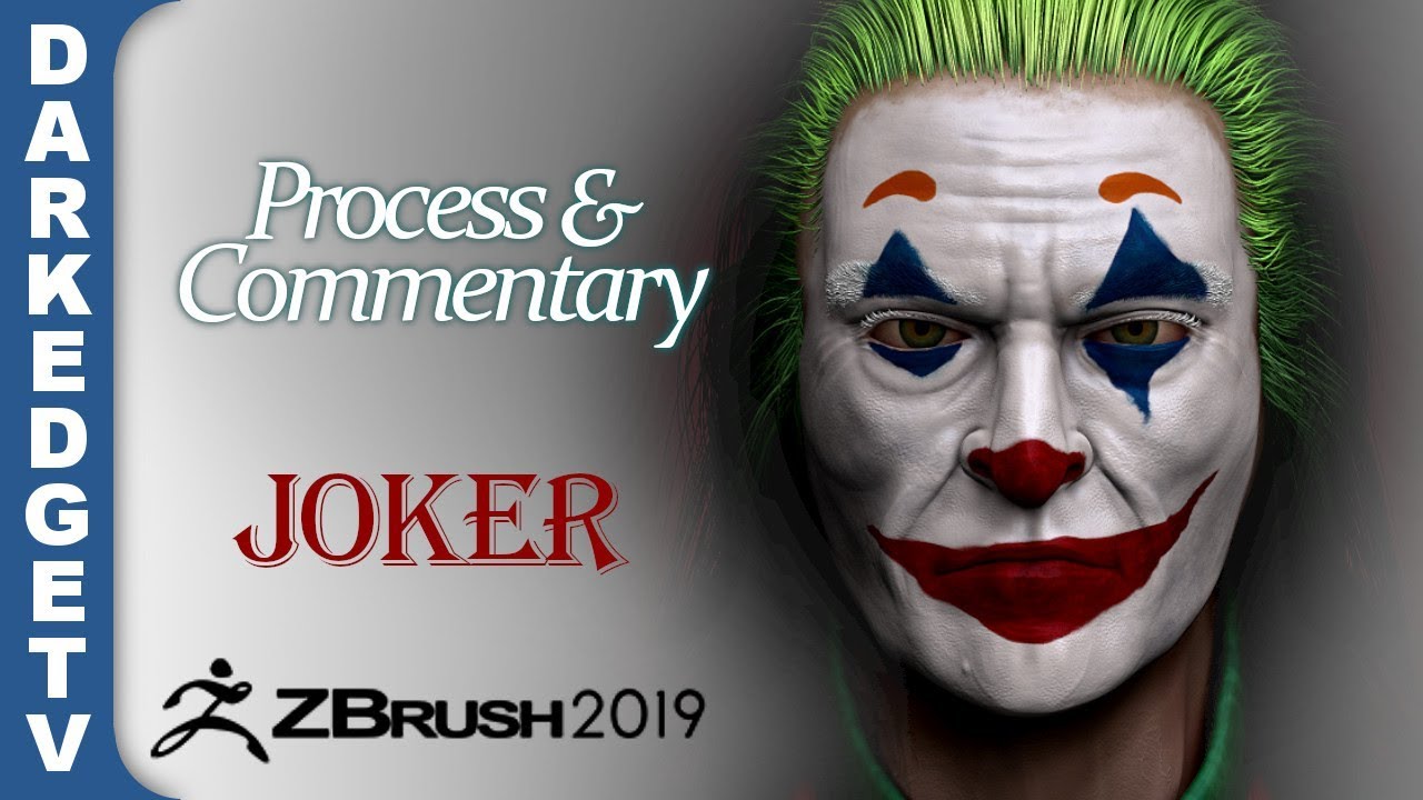 joker stitched face zbrush