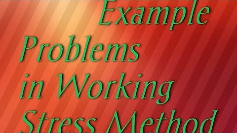 Working Stress Method model  Problems | RCC | DESIGN AND DETAILING OF RCC STRUCTURES