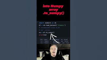 BEST PRACTICE to convert Pandas DataFrame into Numpy array 🐼 #shorts