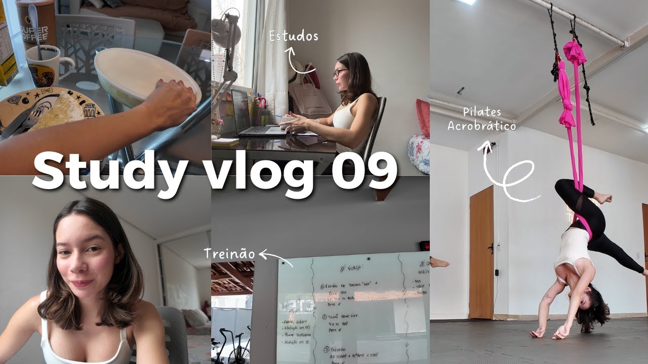 Study Vlog 09 | Estudos para residência, pilates acrobático, rotina de treino e desabafos