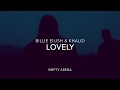 "lovely" by Billie Eilish but you are in an empty arena