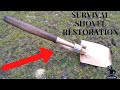 SUPER RUSTED SHOVEL RESTORATION (RESTORATION SURVIVAL SHOVEL 100 YEARS OLD SHOVEL)