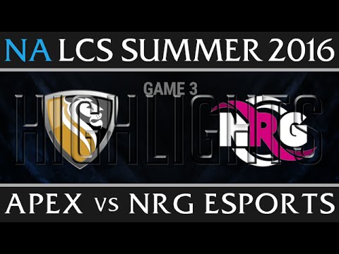 Apex vs NRG Esports Game 1 Highlights - NA LCS Week 1 Summer 2016 - APX vs NRG G1 New Flash Game