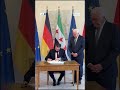 لحظة وصول الرئيس أحمد الشرع إلى قصر الرئاسة الألماني في العاصمة برلين