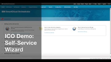 Using the Self Service Wizard in IBM Cloud Orchestrator