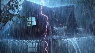 Heavy Rain and Thunderstorm Sounds to Guide You to Dreamland  Night Rain for Deep Relaxation