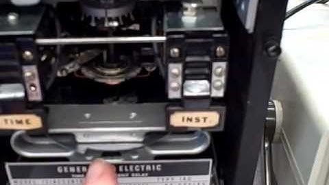 Protective relays -- instantaneous overcurrent demonstration