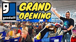 CRAZY GOODWILL GRAND OPENING w/ TONS OF CLOTHES & SHOES TO FLIP FOR PROFIT ON EBAY & POSHMARK
