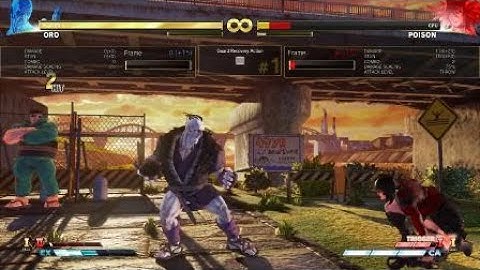 SfV ORO vt2 activation from 2mp whiff os setup meaty mk frame trap,secret stun reset