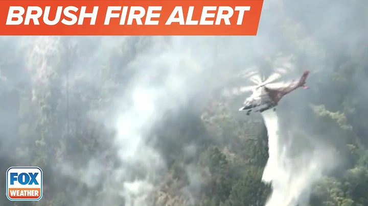 Crews Battle Brush Fire in Los Angeles