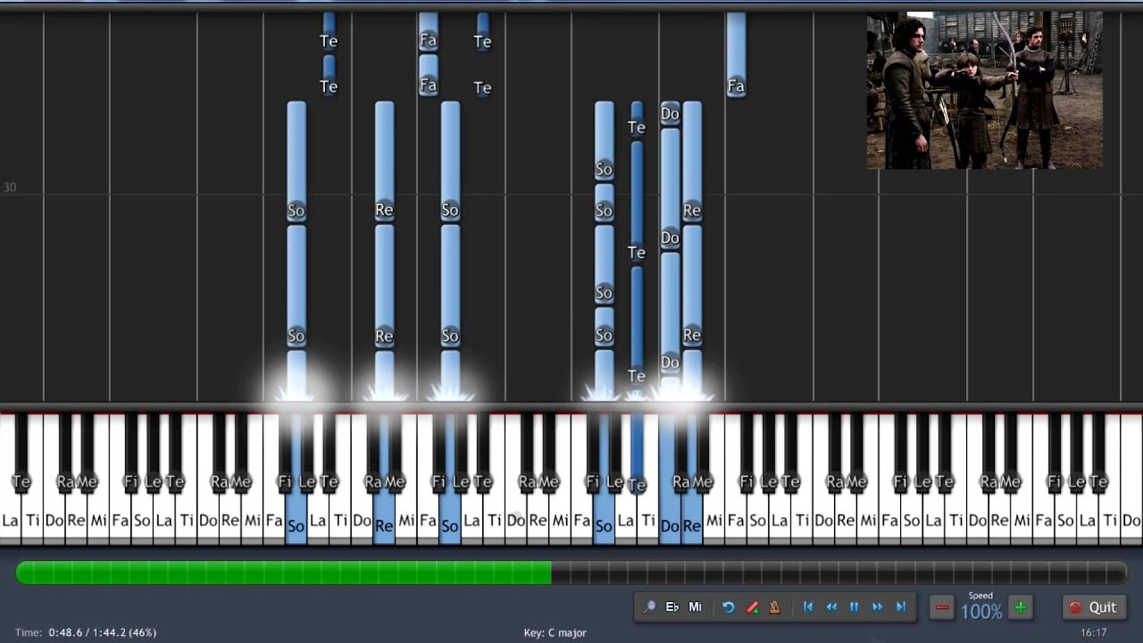 Game Of Thrones (Juego De Tronos) Theme Piano - YouTube