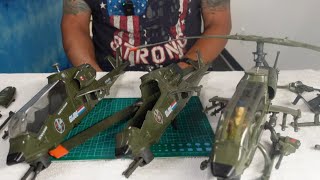 1983 GI JOE (XH - 1) DRAGONFLY RESTORATION. ROTOR BLADE REPAIR, SKID REPAIR &, REASSEMBLY.