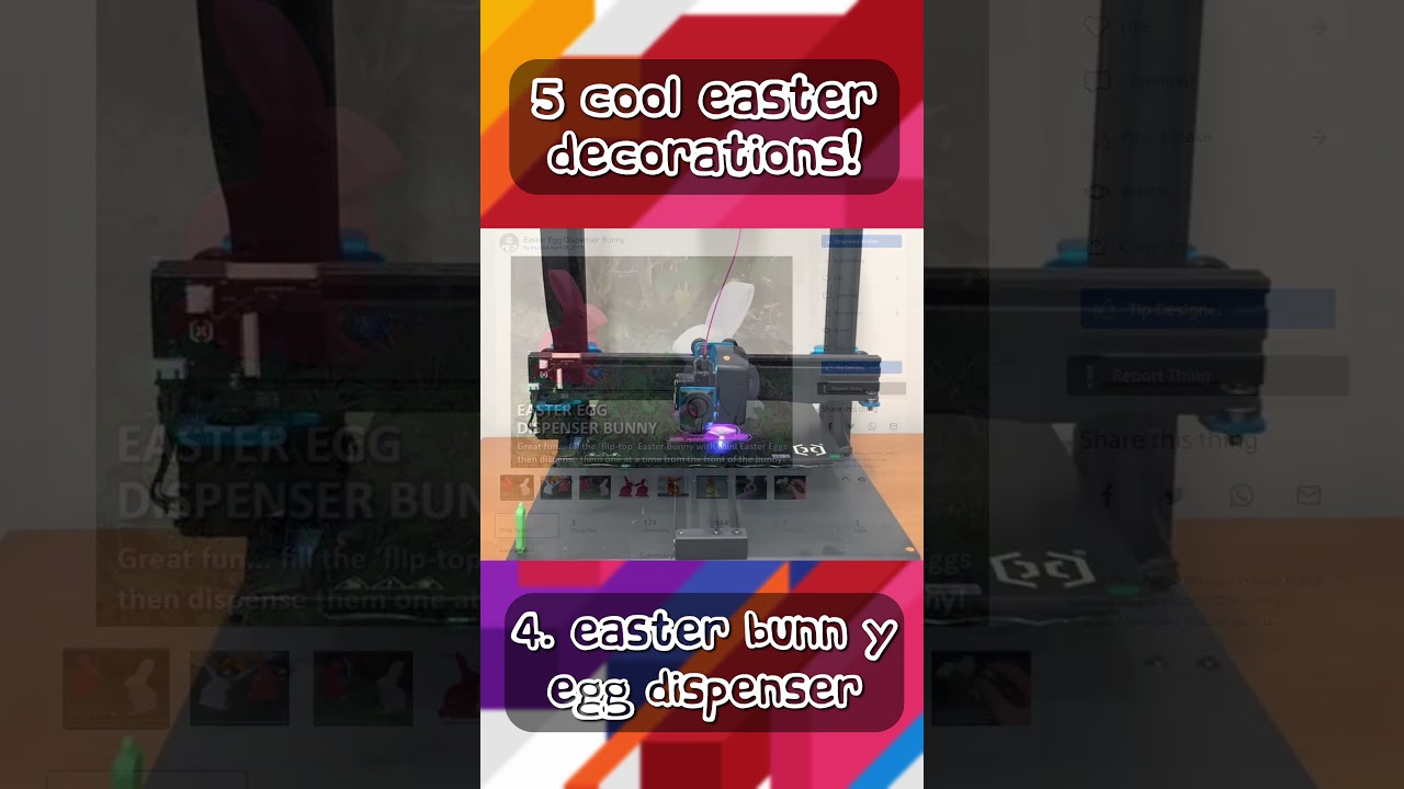 COOL EASTER 3D PRINTS - Easter Egg Dispenser