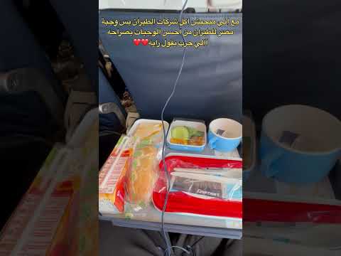 تجربة وجبات مصر للطيران هل فعلا من أحسن وجبات شركات الطيران