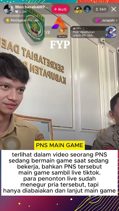 PNS main game saat kerja