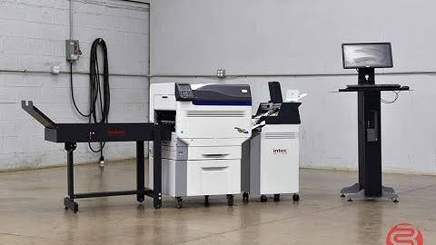 2015 Intec Color Splash CS4000 Digital Press w/ Feeder and Delivery Conveyor