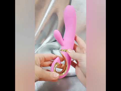 Вибратор с отростком Gvibe Grabbit Pink, 18 см