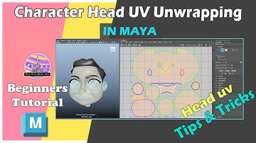 3D Character Head UV Mapping/ Unwrapping in Maya | for Beginners in Hindi #face #uvmapping  #texture