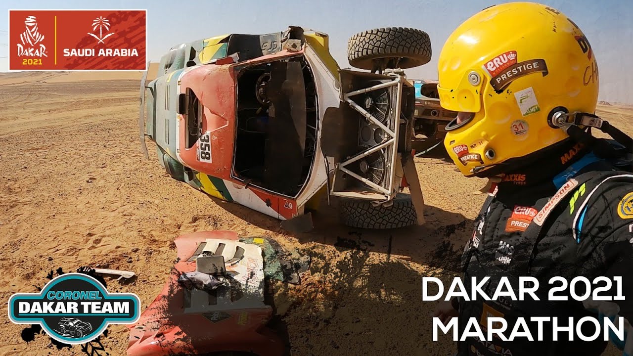 Helped a flipped car and HOW TO navigate in the Dakar Rally? Marathon stage 2021 Coronel brothers