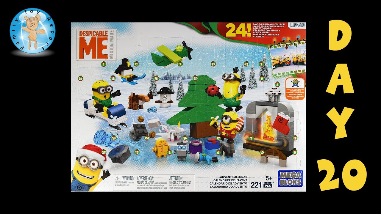 Mega Bloks Despicable Me Minions Advent Calendar Day 20 Stop Motion 