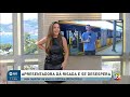 Apresentadora d risada e se desespera com o reprter ao vivo no sbt rio 01042024