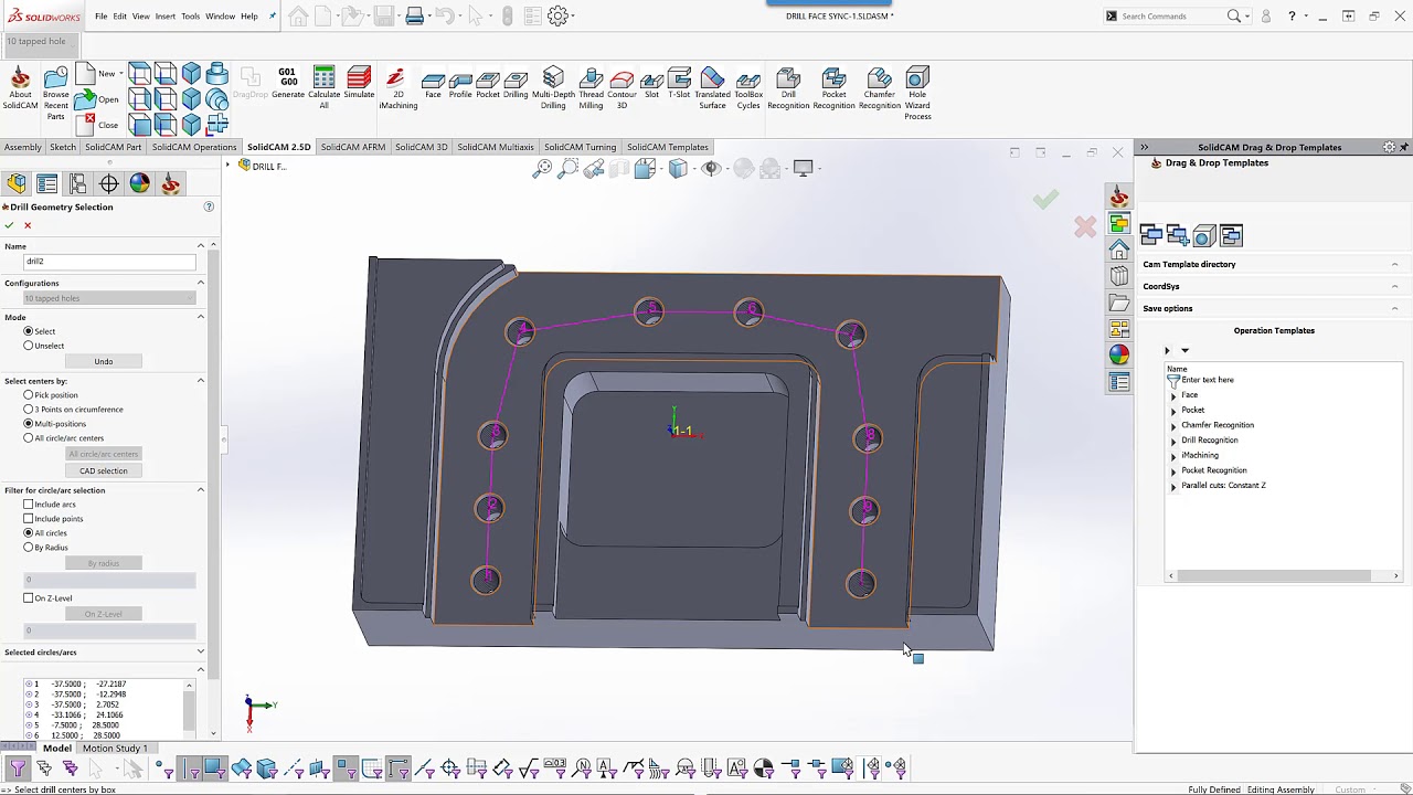 Drill Geometry – Improved Synchronization with Multi-Position