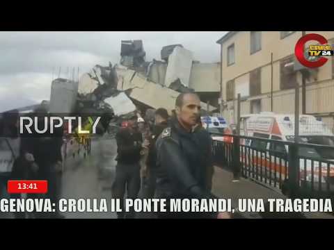 LIVE from Genoa following motorway viaduct collapse