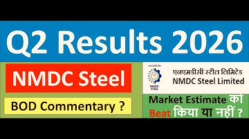 NMDC Steel Q2 results 2026 | NMDC Steel results today | NMDC Steel Share News | NMDC Steel Share 