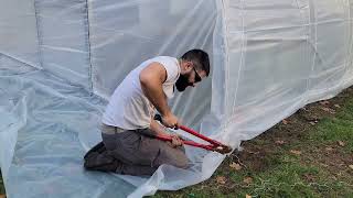 Farmers Friend Hoophouse Endwall Installation & Building Raised Beds