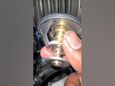 Installing a new thermostat on a Acura TL - YouTube